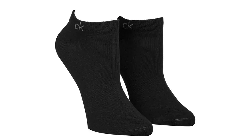 Calvin Klein Damen Sneaker Socken 2er Pack Black