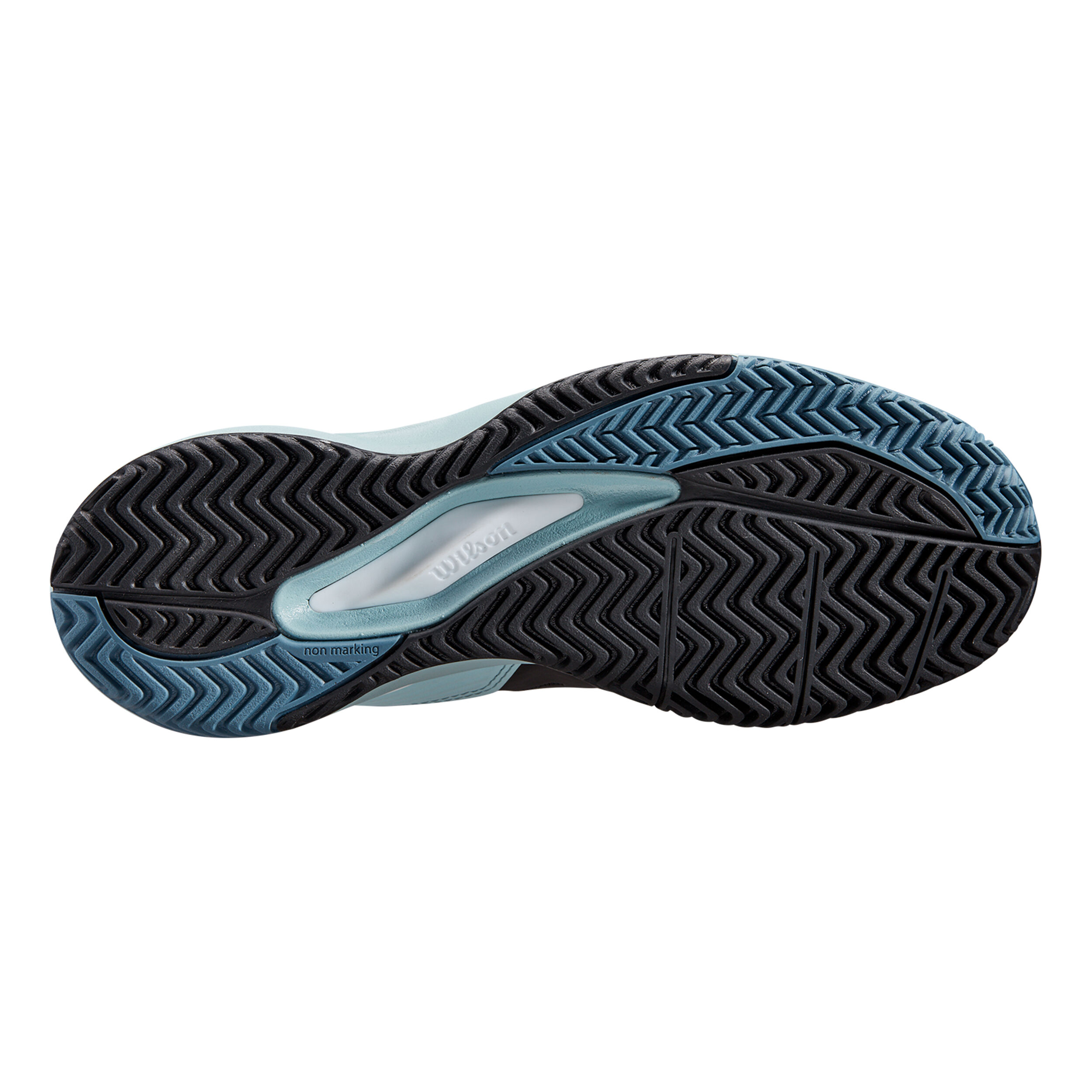 Rush Pro Ace Sandplatzschuh Damen - Schwarz, Hellblau
