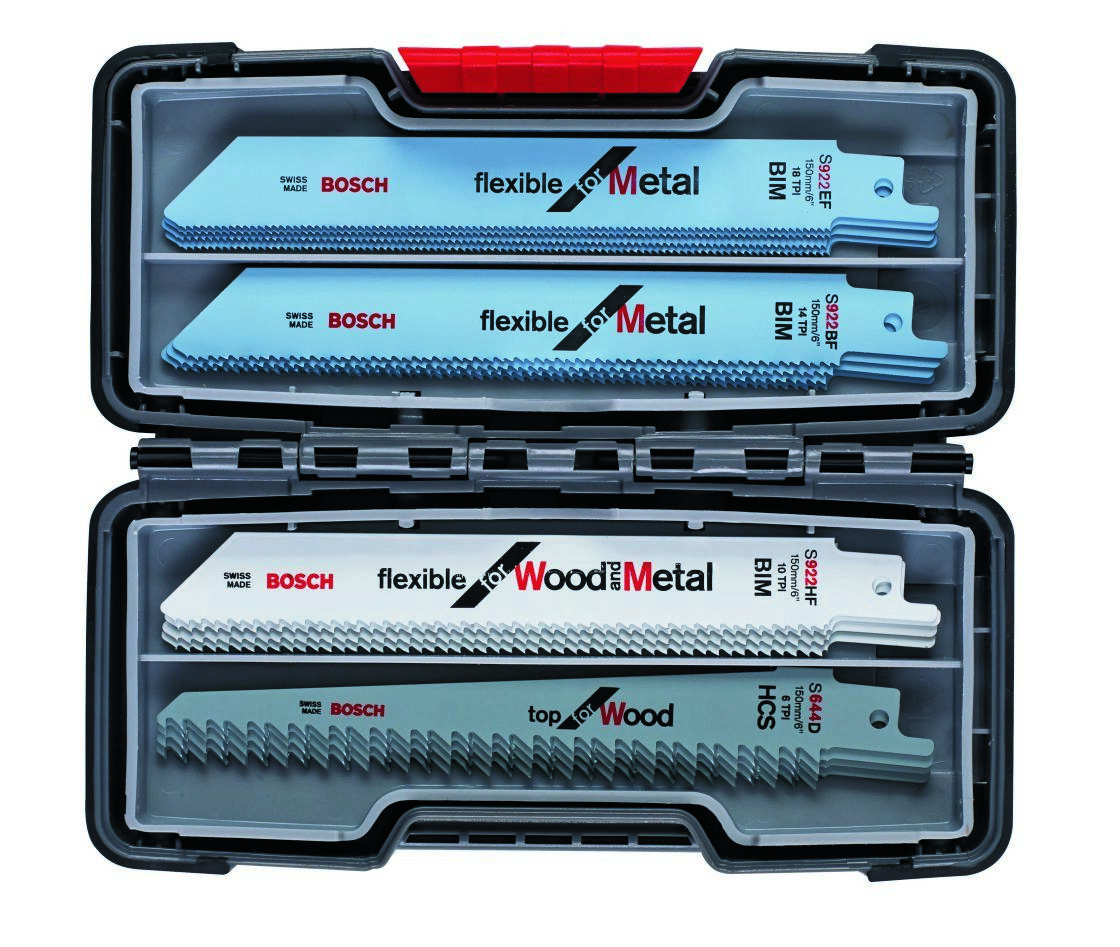 Bosch Blue Accessories 2607010902 Säbelsägeblatt-Set für Holz und Metall, Basic, 20-teilig im Karton