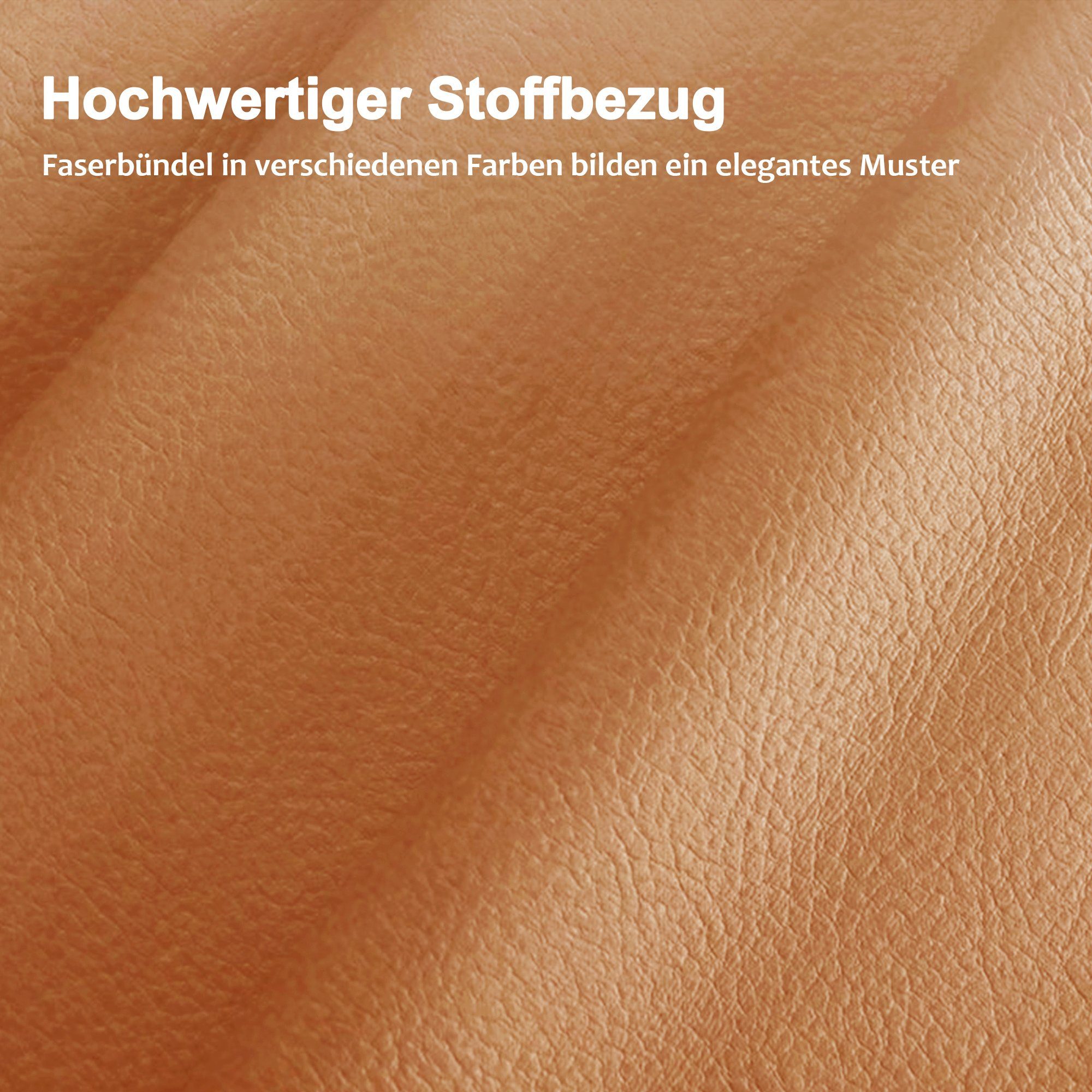 MCombo Relaxsessel MCombo Relaxsessel mit Hocker 9076, Drehbare Fernsehsessel mit Liegefunktion, mit Kissen & Seitentasche
