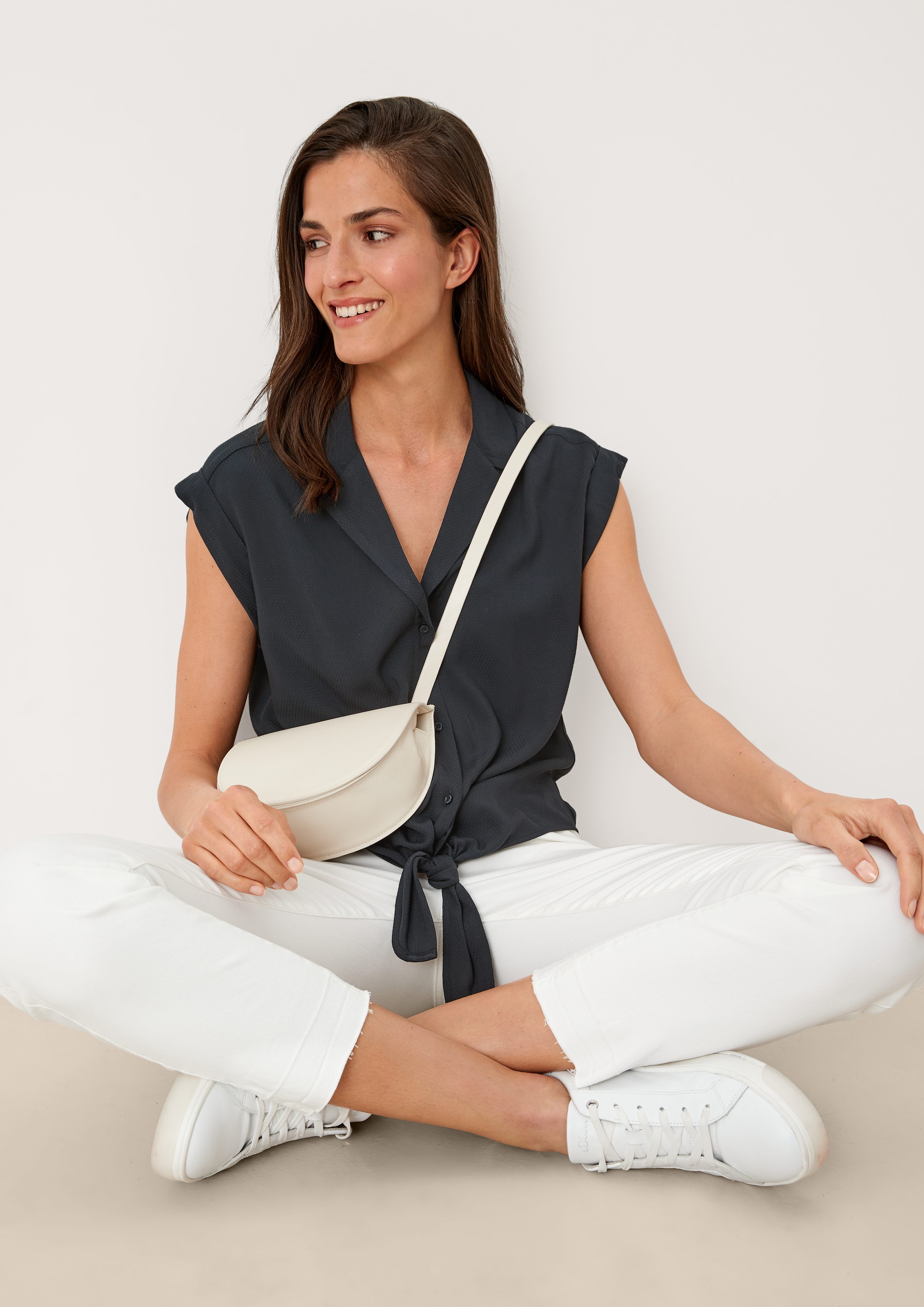 s.Oliver Blusentop Bluse mit Schleifen-Detail Schleife