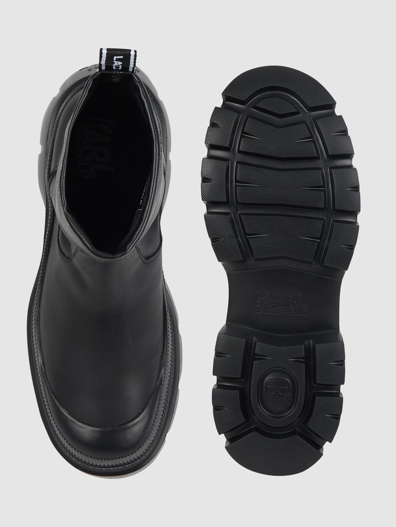 Boots aus Leder Modell 'Trekka Max' in schwarz