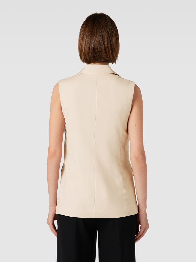 Weste mit Reverskragen Modell 'SHIAGRY' in beige