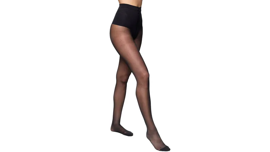 DIM Damen figurformende Feinstrumpfhose Diams Ventre Plat 25 DEN noir