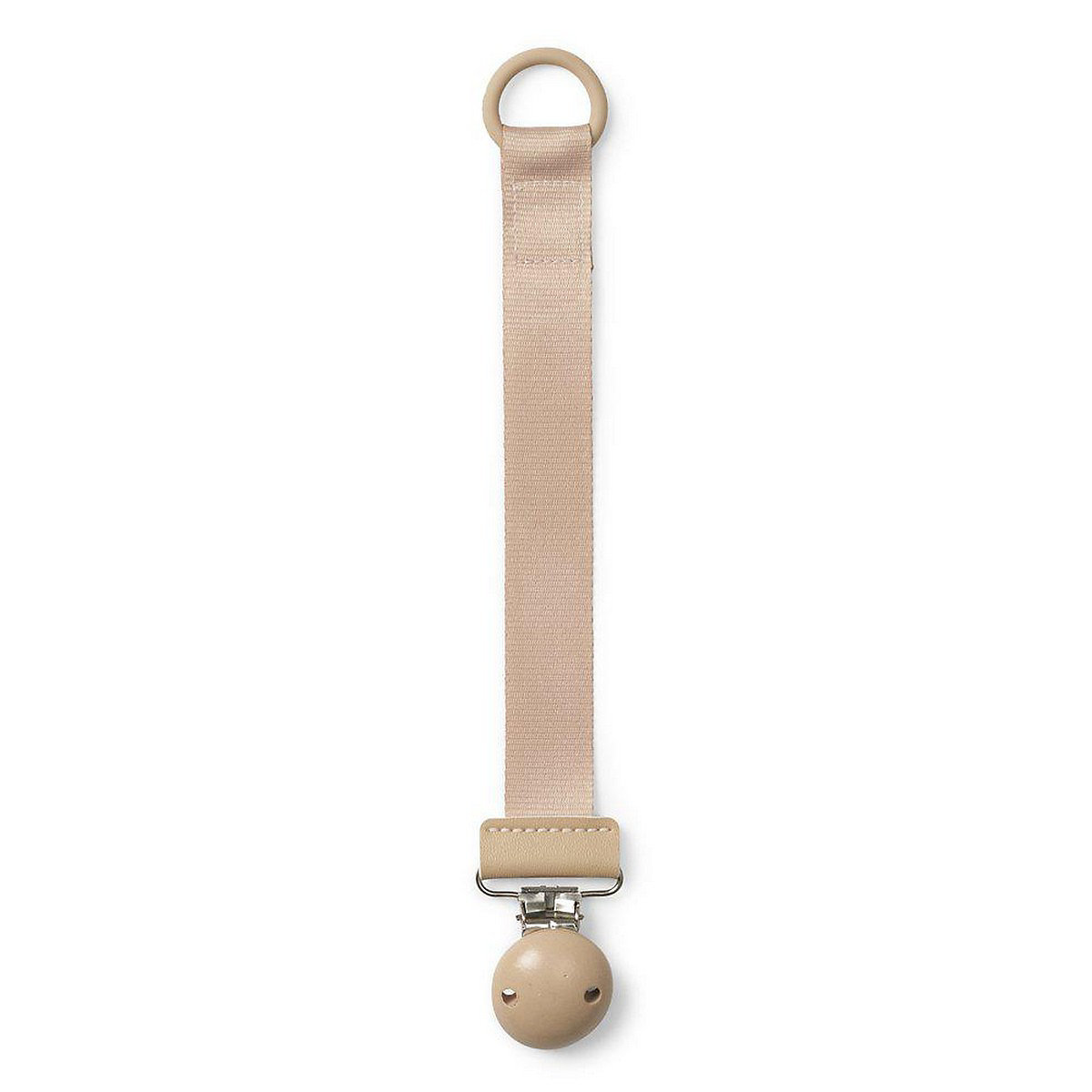 Schnullerband mit Holzdetail Blushing Pink Schnullerketten