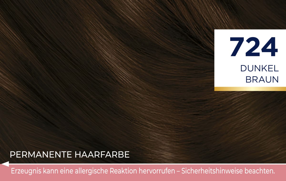 Haarfarbe 724 Dunkel Braun, 1 St