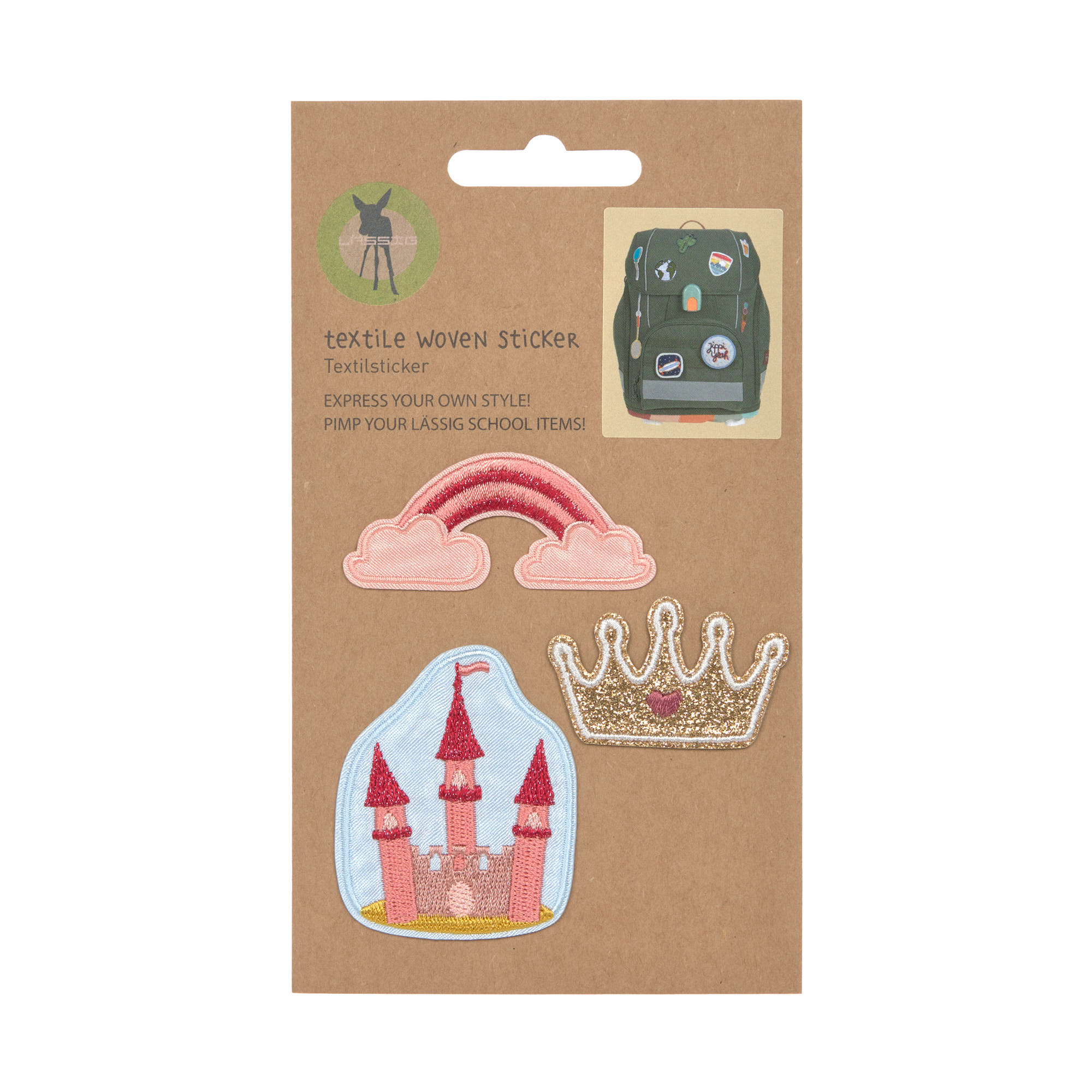 Textil-Sticker (3 Stk) - Stick on, Königreich