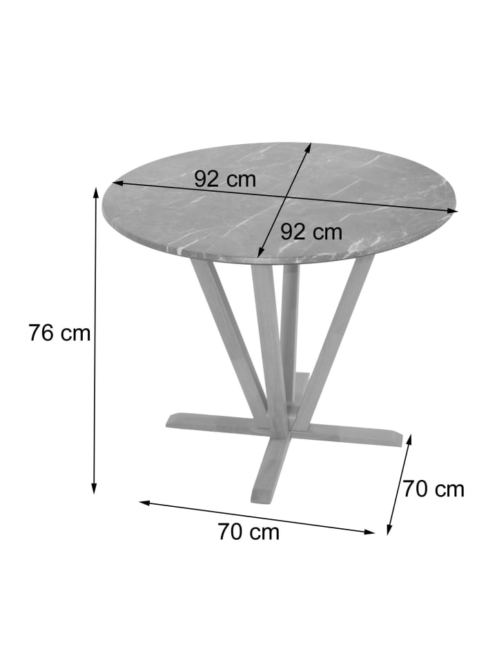 MCW Bistrotisch M56 Massiv-Holz HPL Laminat Melamin günstig kaufen onesize