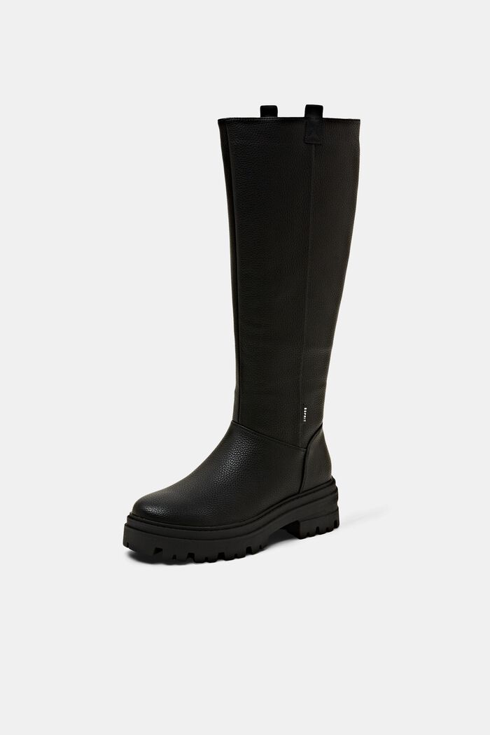 Grobe Boots in Lederoptik