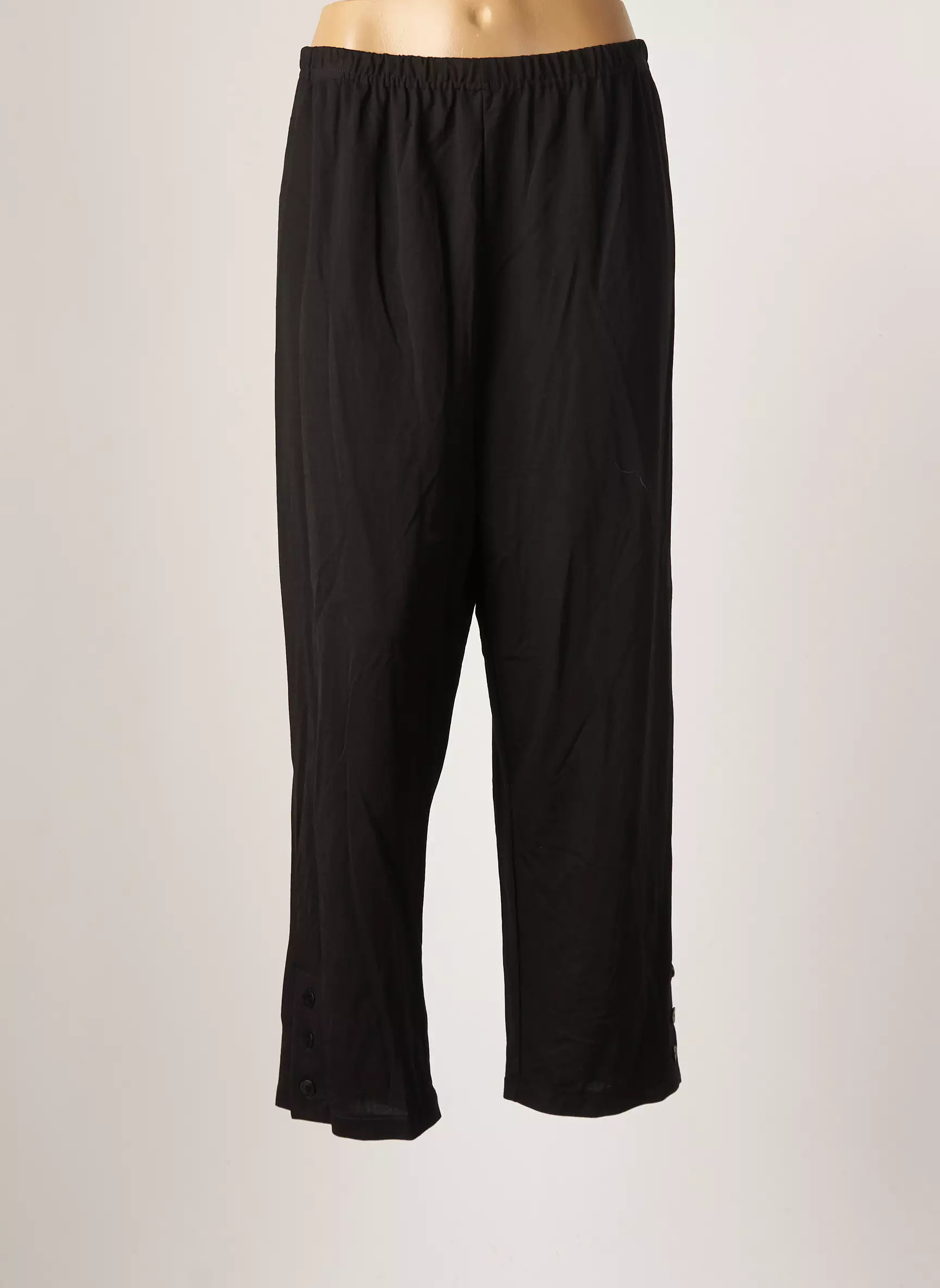 Franck Anna Pantalons Droits Femme couleur noir