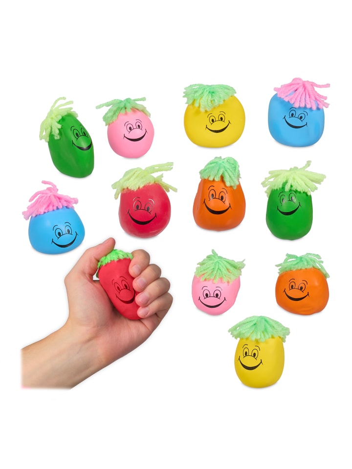 relaxdays 12 x Stressball in Bunt günstig kaufen onesize