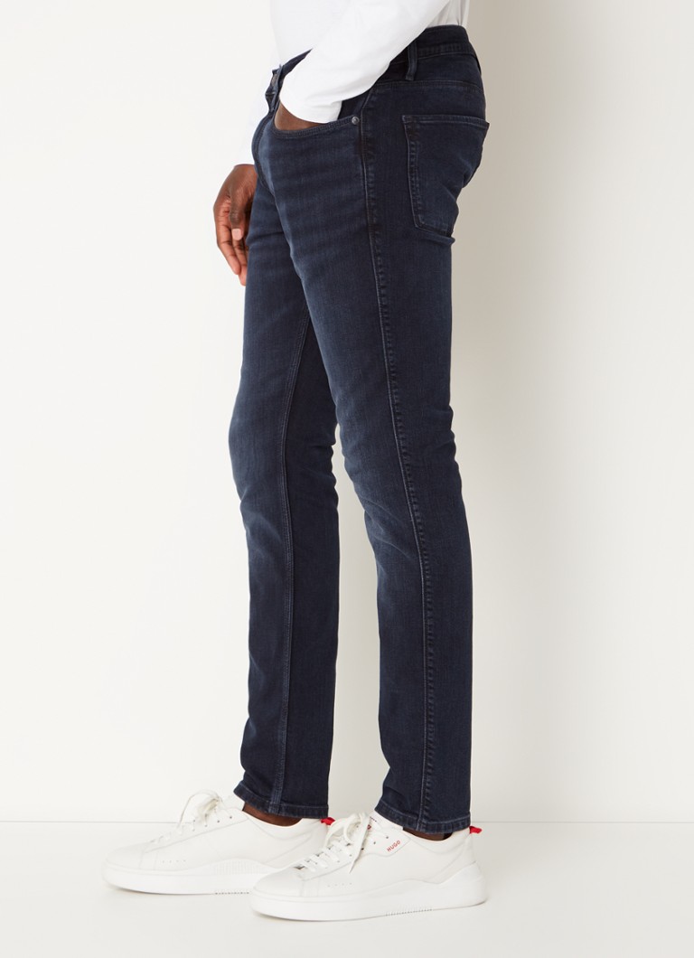 HUGO BOSS 734 Jeansy Slim Fit, Ciemny odcień