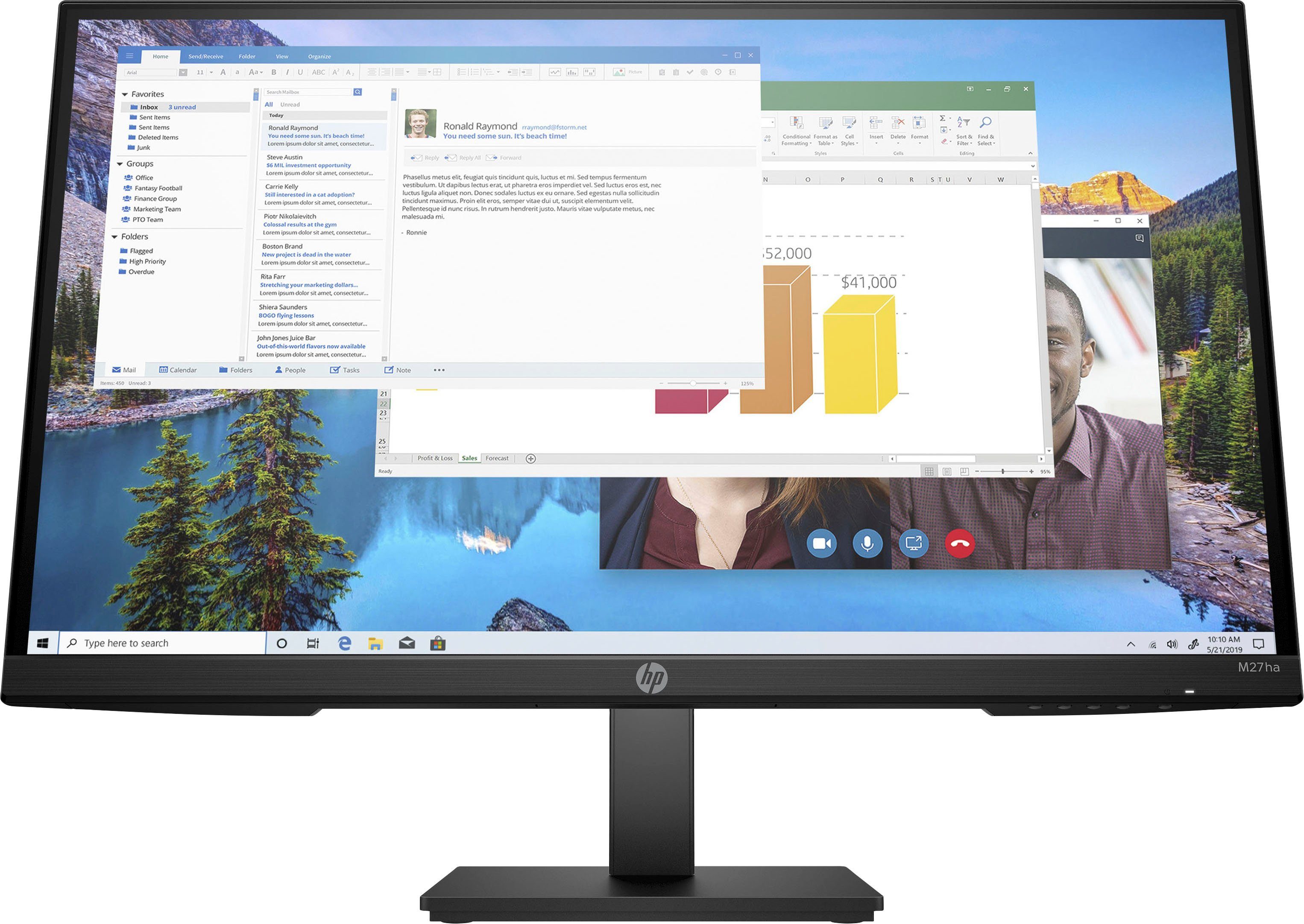 HP M27ha LCD-Monitor (69 cm/27 