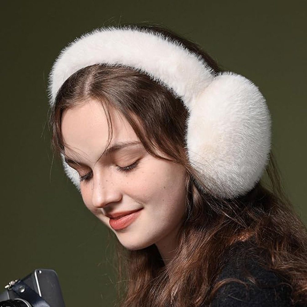 Tian Dee Ohrenwärmer Winter Ohrenwärmer Damen Faltbare Warme Ohrenschützer Plüsch Earmuffs