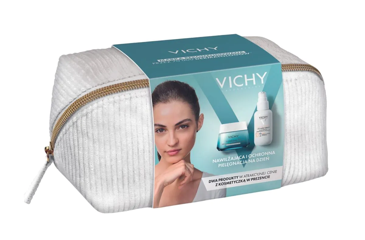 Vichy Mineral 89 + Capital Soleil UV-Age dnevni fluid SPF50+ set dermokozmetike (lagana krema 50ml + SPF50+ 40ml)