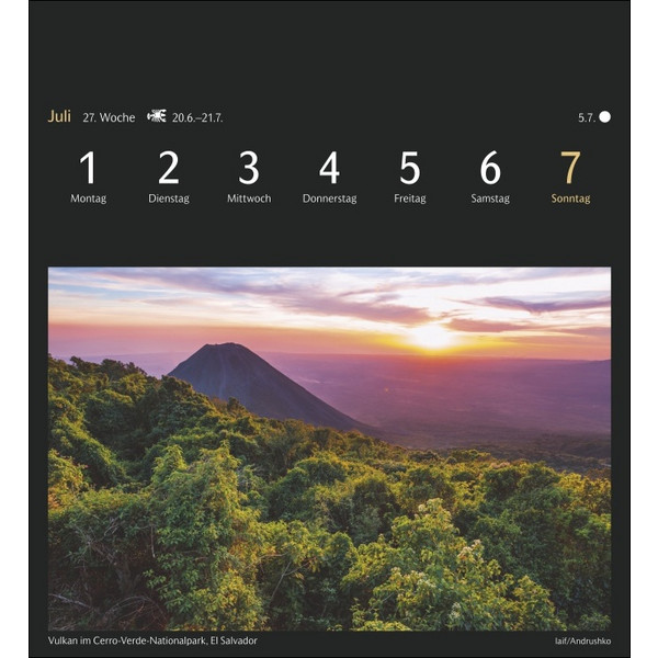 WELTREISEN POSTKARTENKALENDER 2024 - Kalender