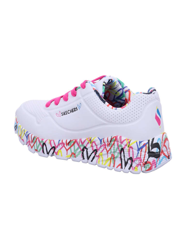 Skechers Mädchen Halbschuhe UNO LITE - LOVELY LUV in Weiß günstig kaufen