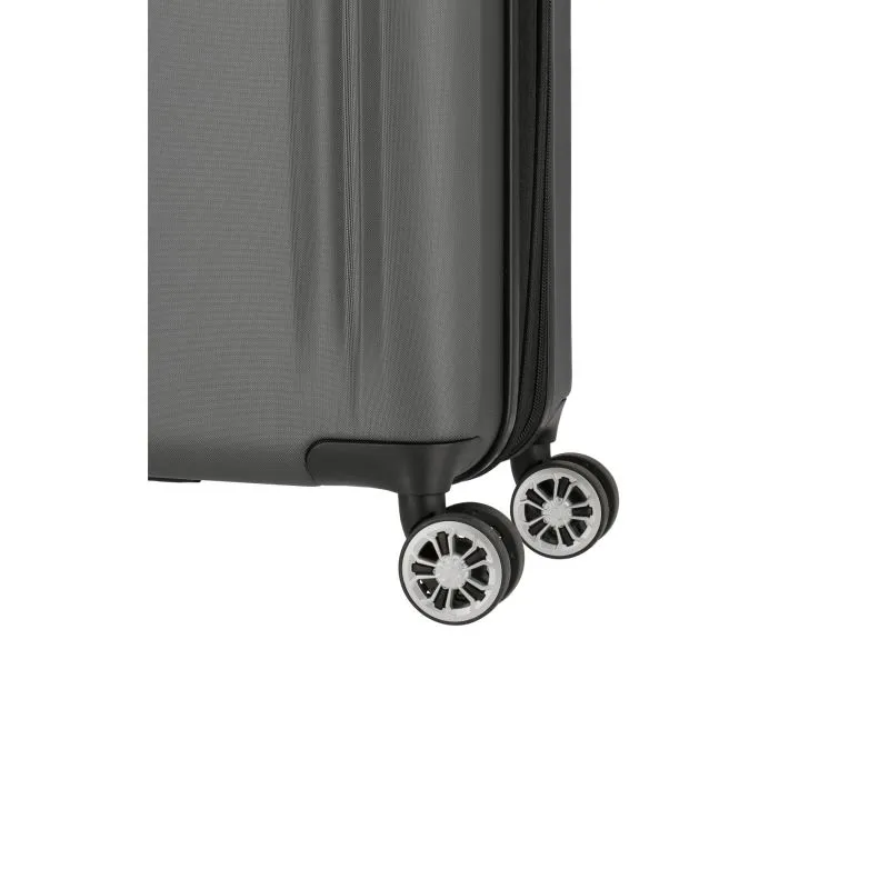 Travelite CITY Trolley S (55cm) mit 4 Rollen (erweiterbar) - Anthrazit
