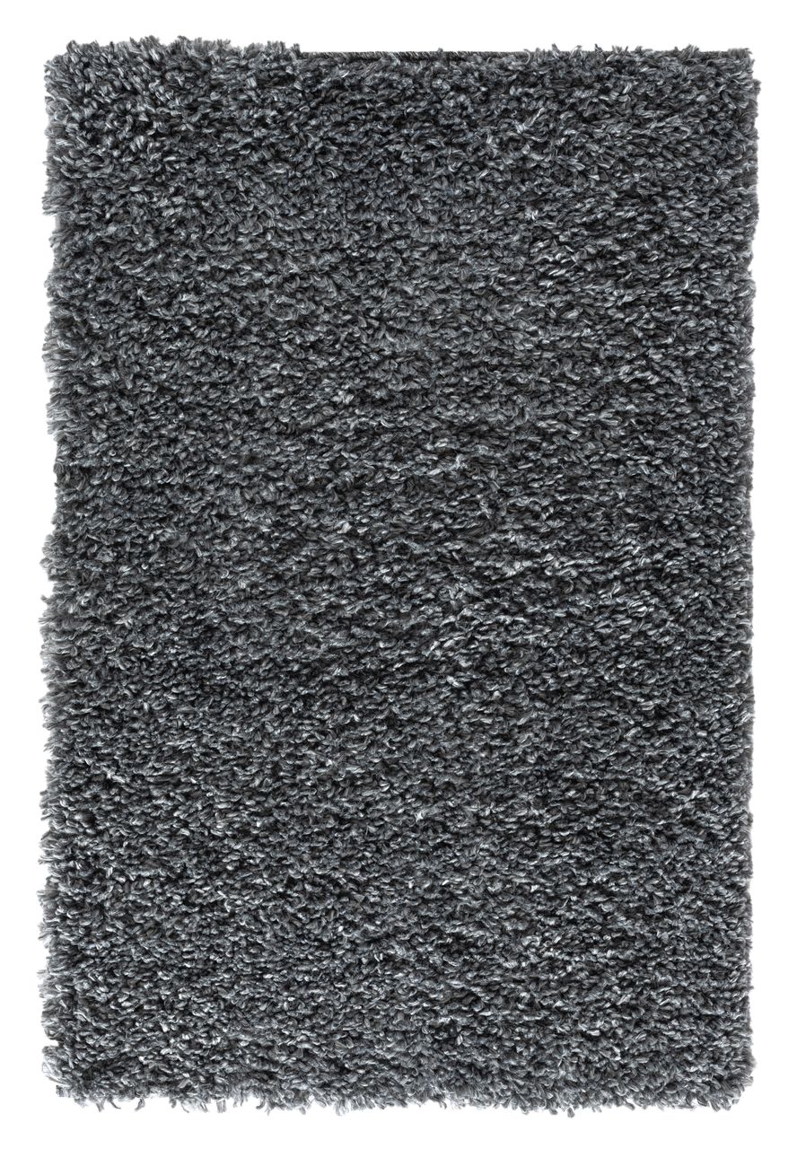 MyFlair Teppich Elodie, 60cm x 90cm, Farbe Dunkelgrau, rechteckig, Florhöhe 37mm