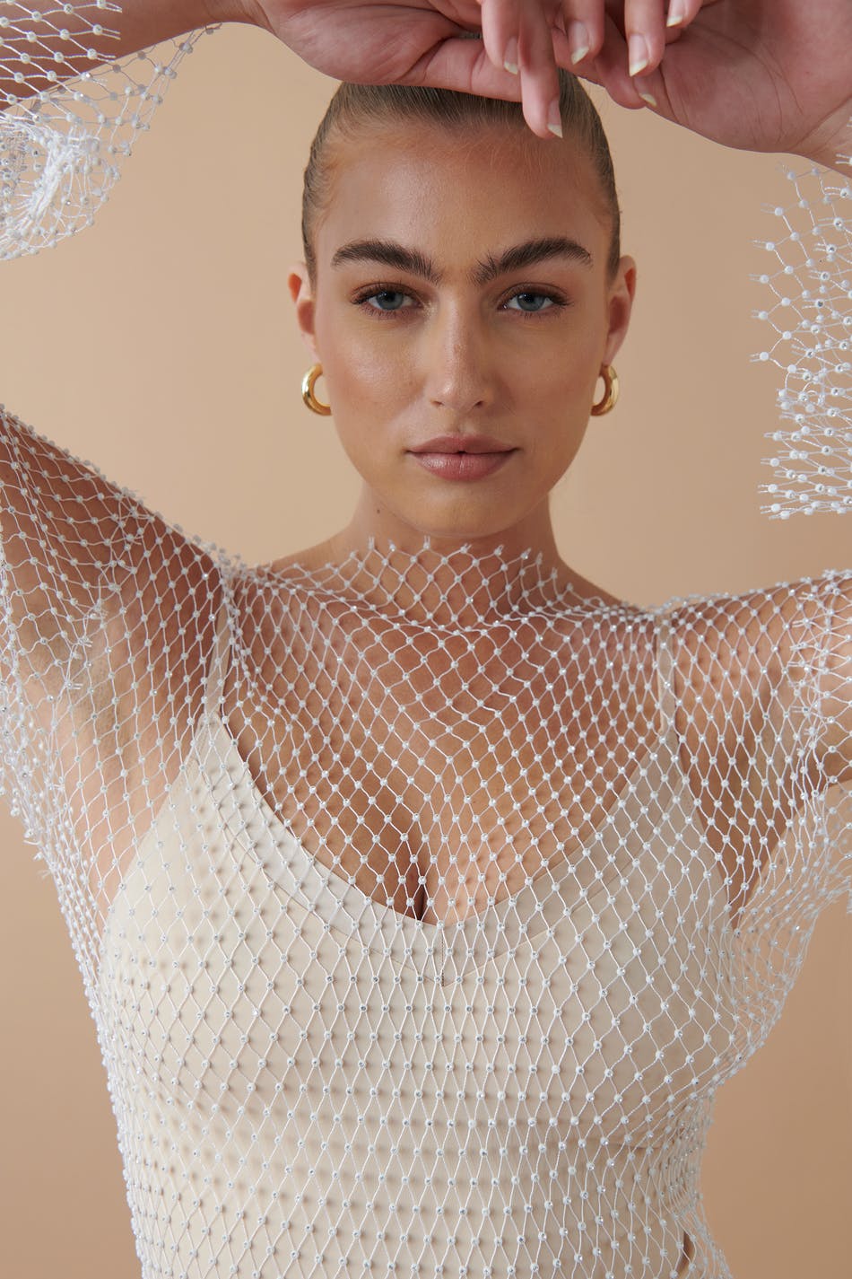 Rhinestone net dress