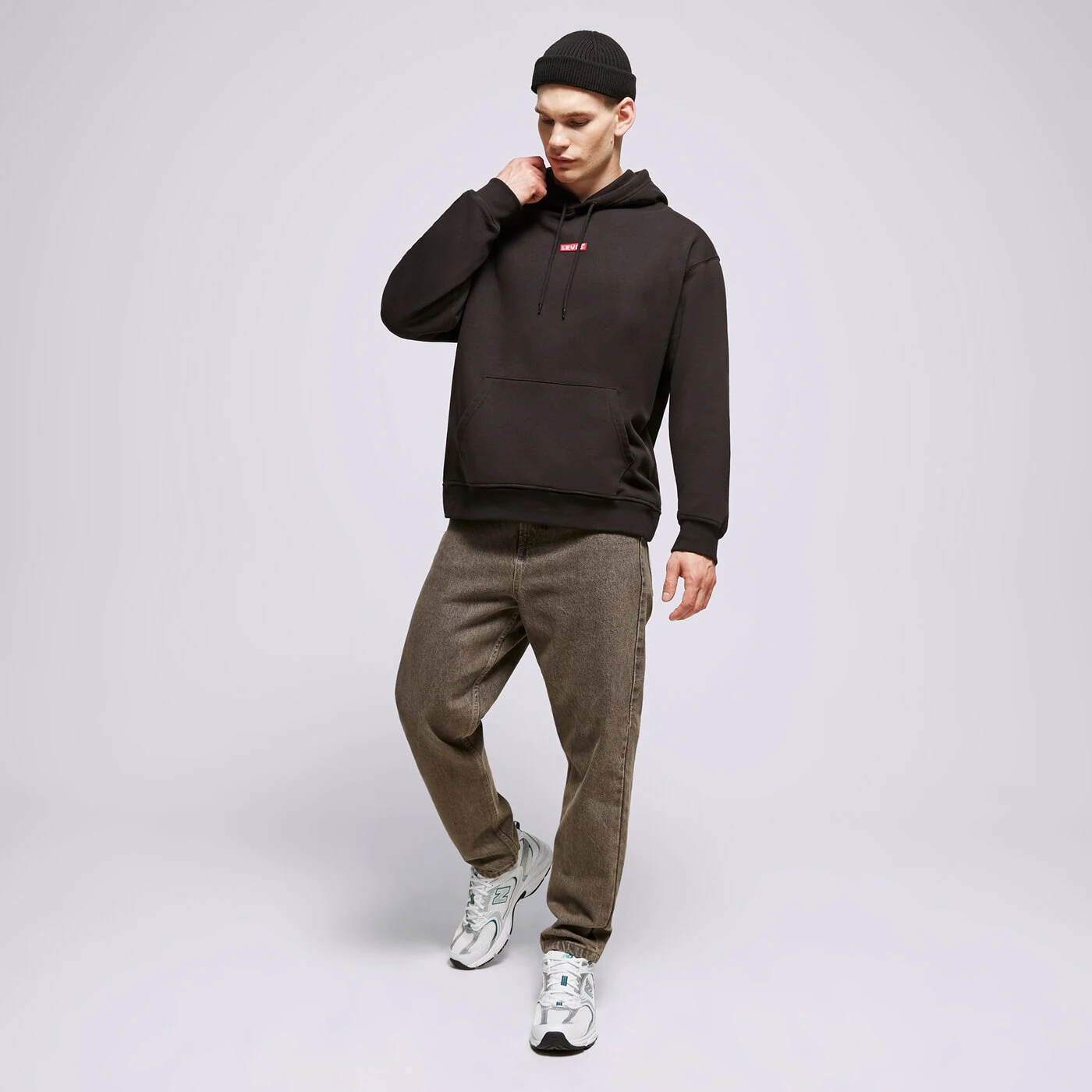 LEVI'S HOODIE RELAXED BABY TAB HOODIE Schwarz