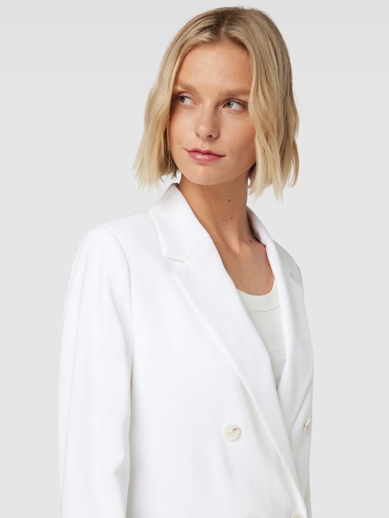 Blazer mit Leistentaschen in weiß