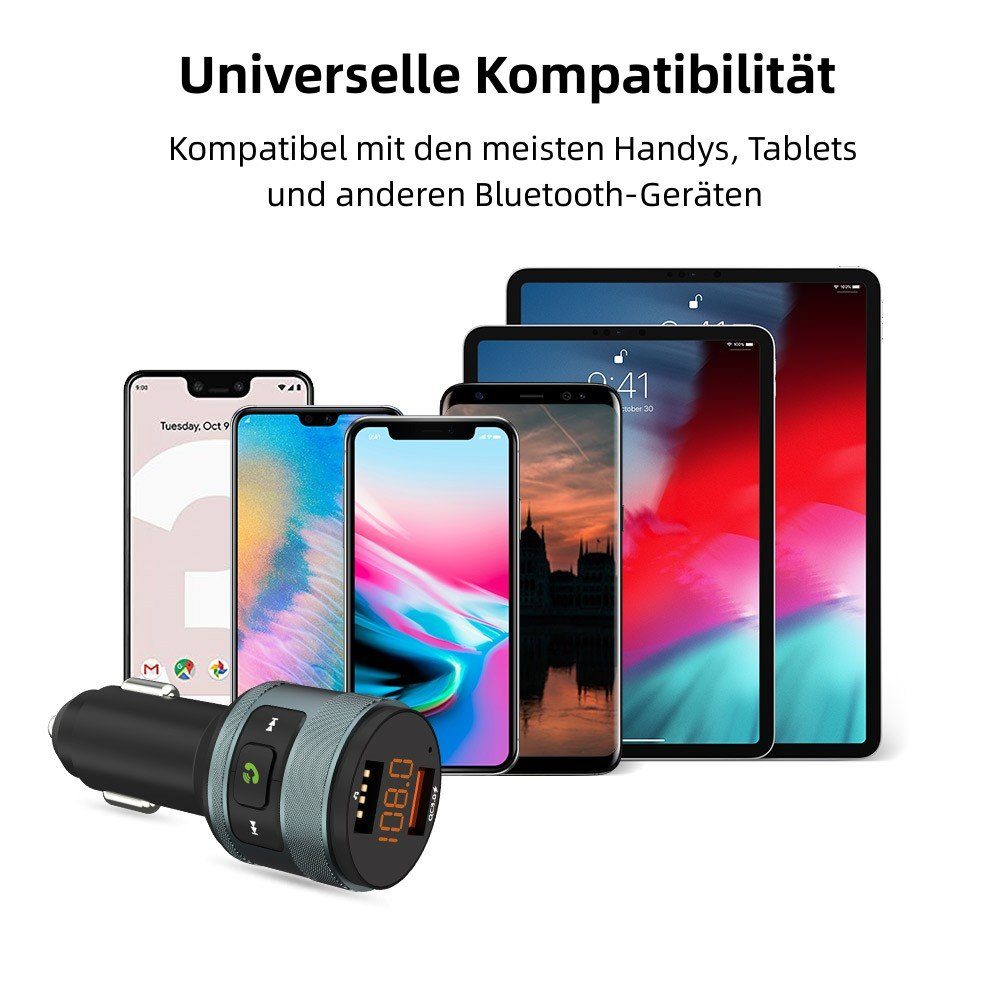 Novostella Bluetooth-Modul Zealife Bluetooth FM Transmitter QC 3.0, Packung