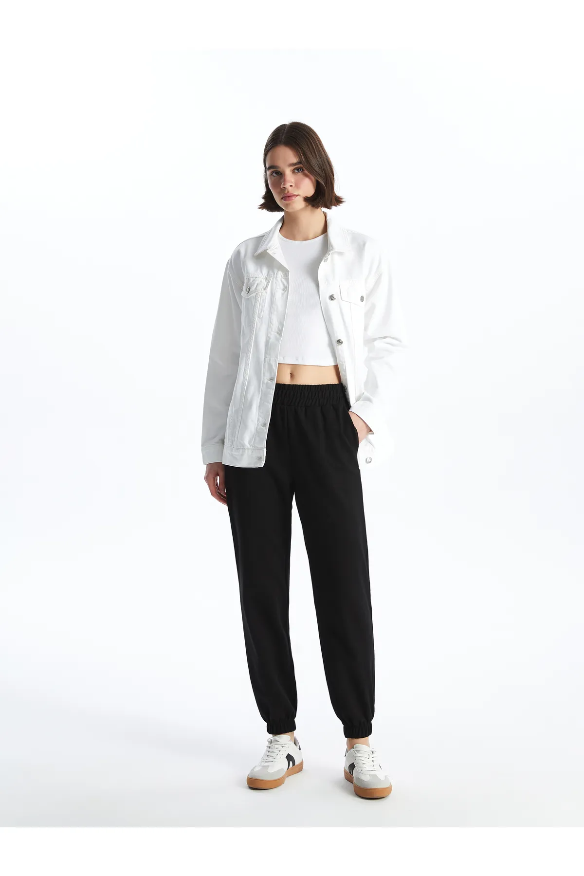 LC Waikiki  Jogginghose - Grau - Mittlerer Bund
