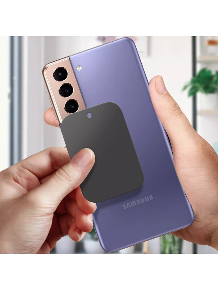 Swissten Metallplatten für Magnethalterungen mit 3M-Kleber für Smartphones in schwarz günstig kaufen 20 cm