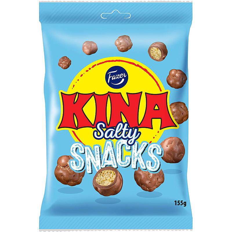 Fazer Kina salty snacks 155 g blå