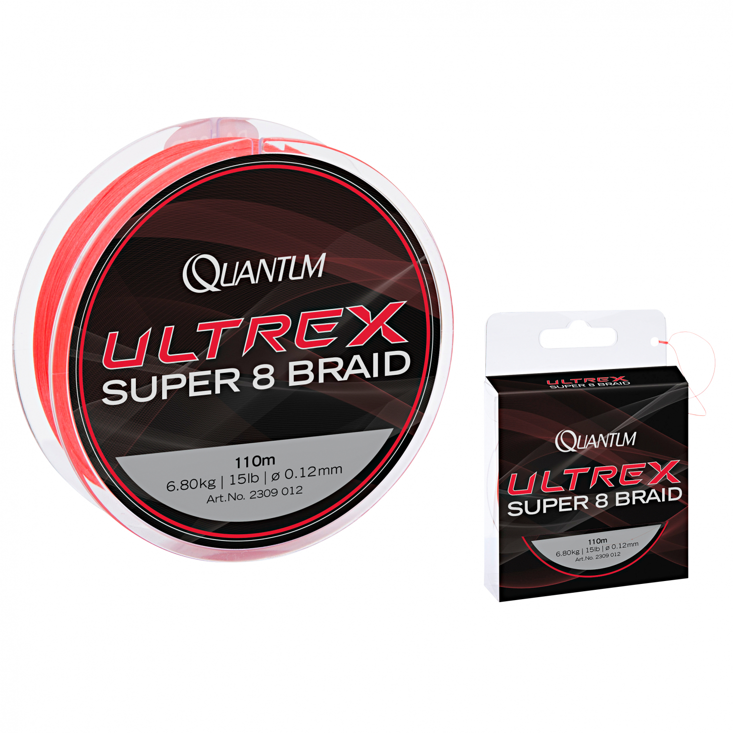 Quantum Angelschnur Ultrex Super 8 Braid (rot, 110 m)