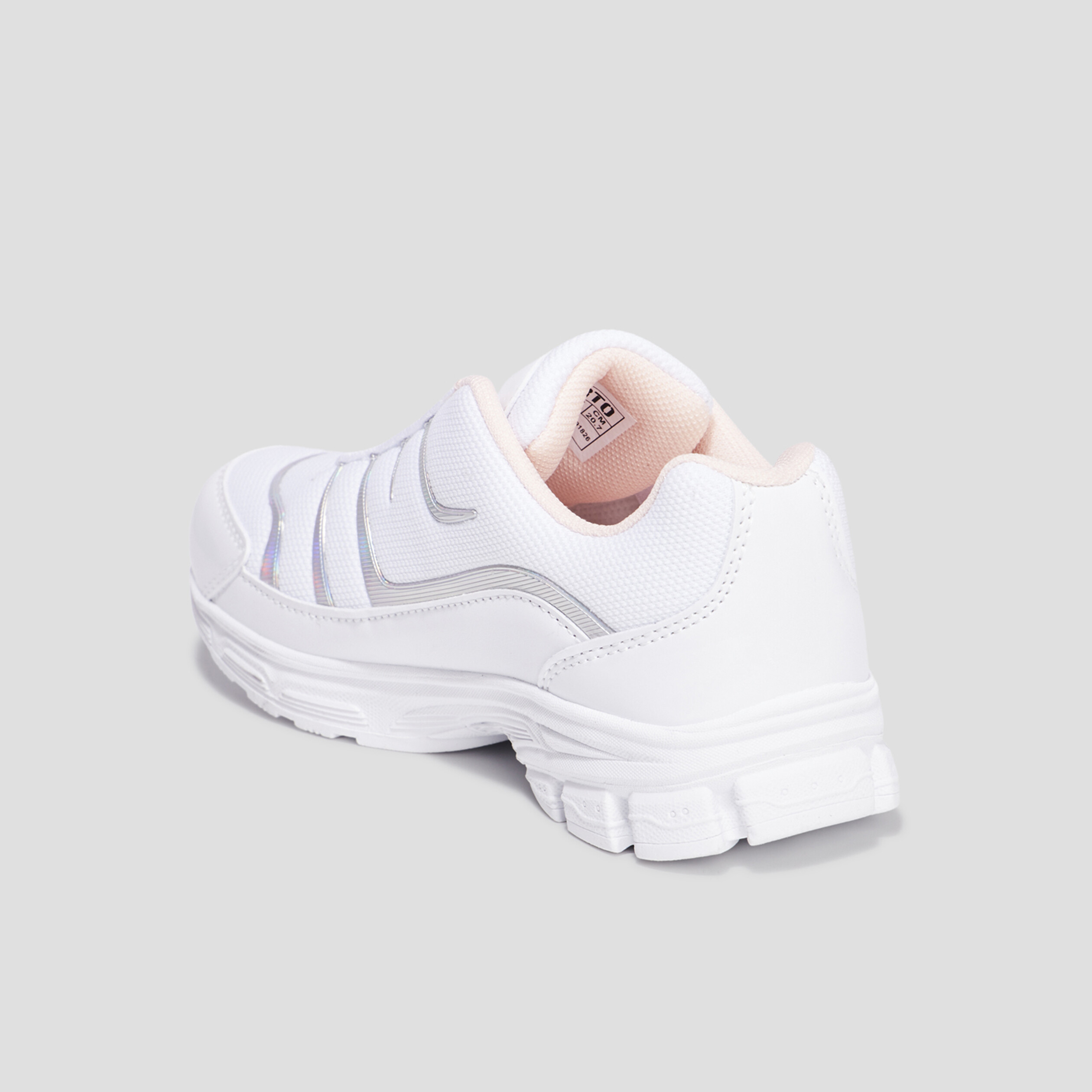 Baskets running Liberto blanc fille | La Halle