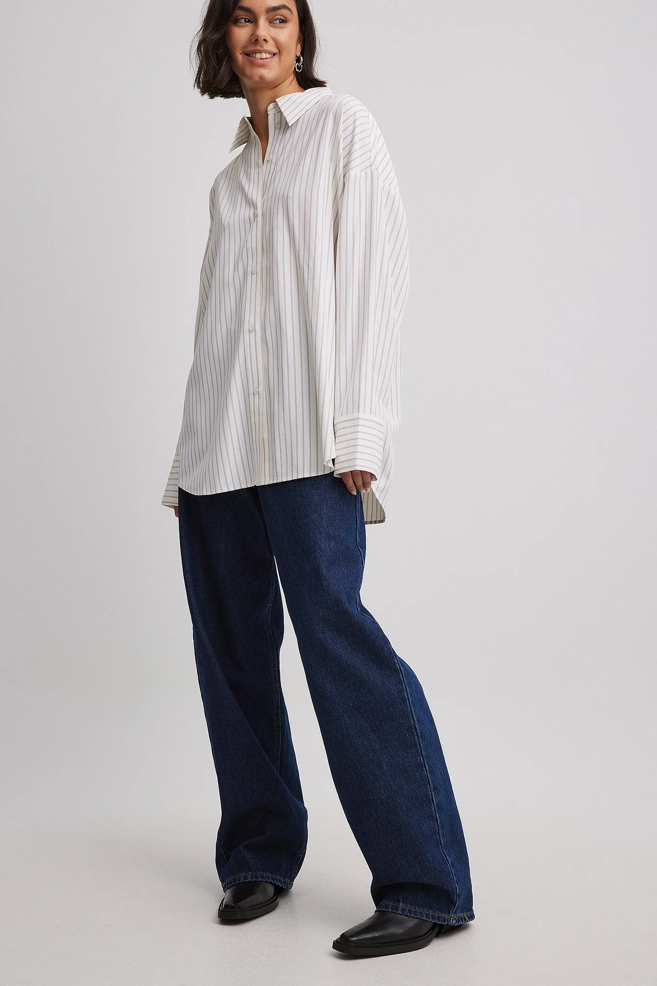 Oversized Striped Shirt