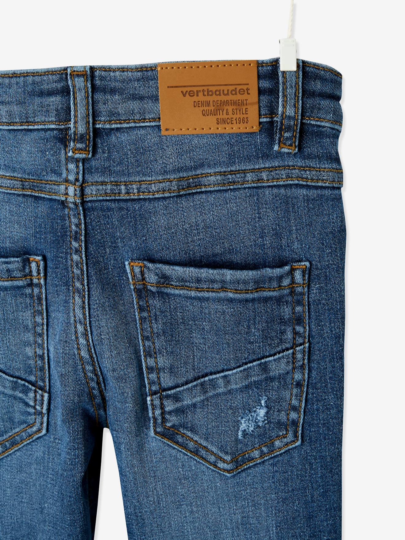 Vertbaudet Jungen Jeans SUPERFLEX Oeko-Tex - dark blue