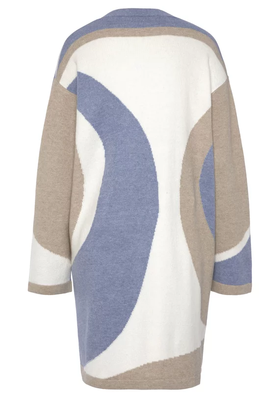 Longstrickjacke