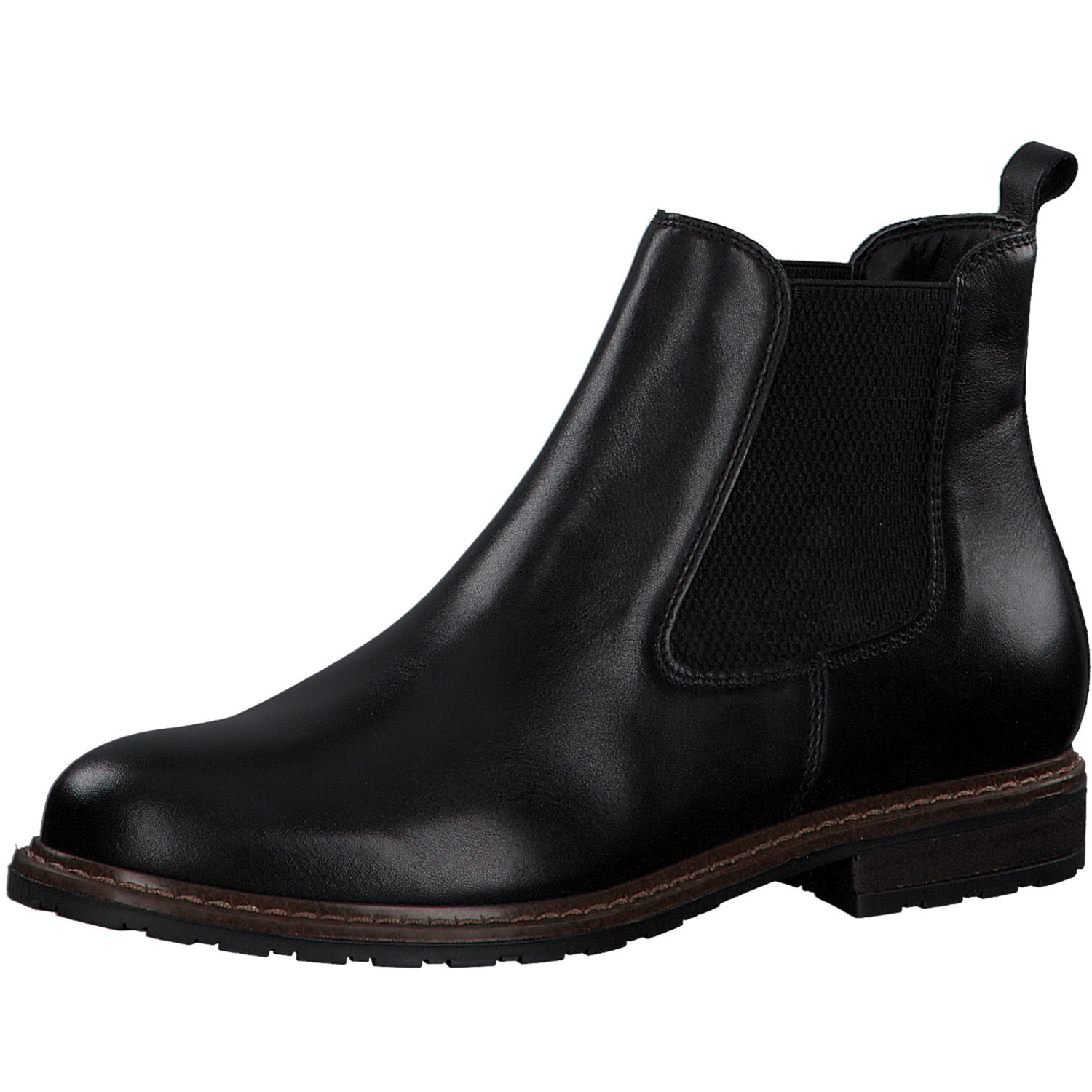 Tamaris 25056, Chelsea Boots, Damen, BLACK LEATHER