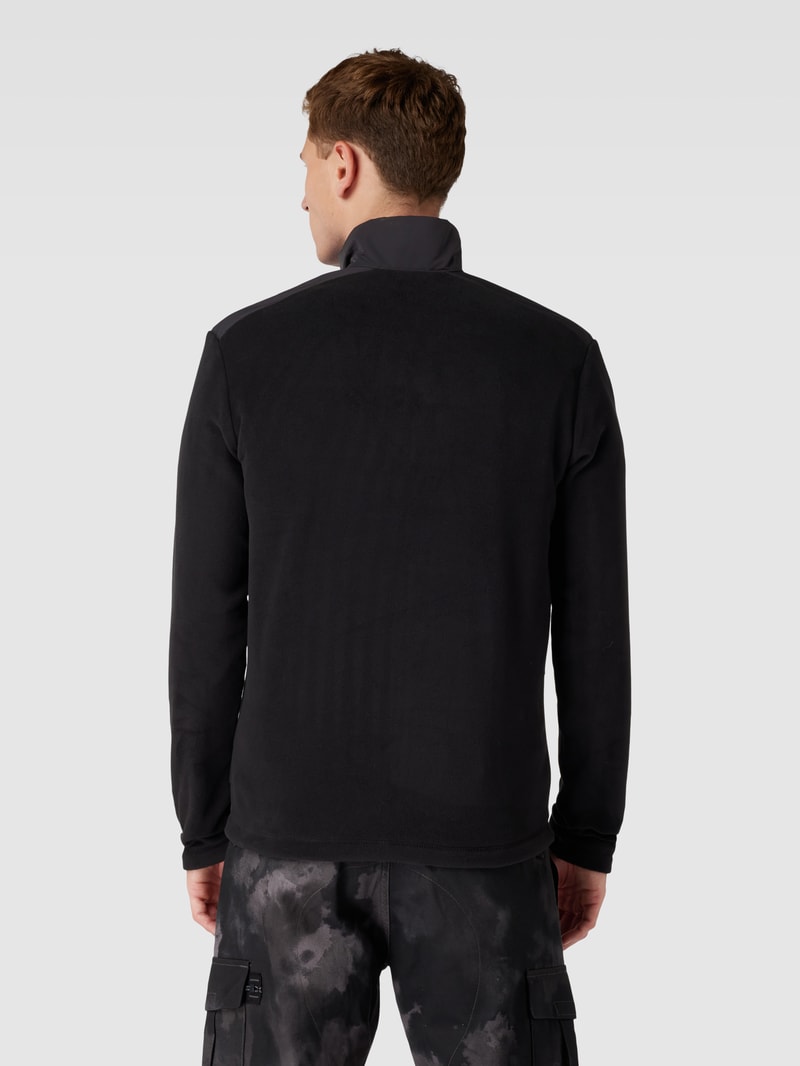 Fleecejacke mit Stehkragen Modell 'DAYBREAKER' in schwarz