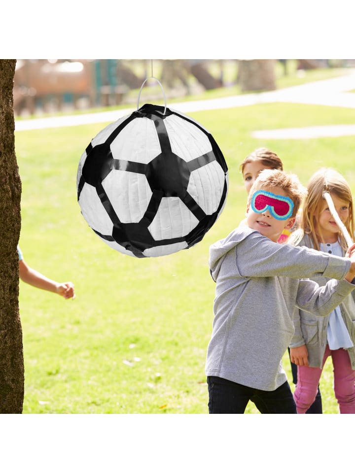 relaxdays Pinata Fußball in Weiß/Schwarz günstig kaufen onesize