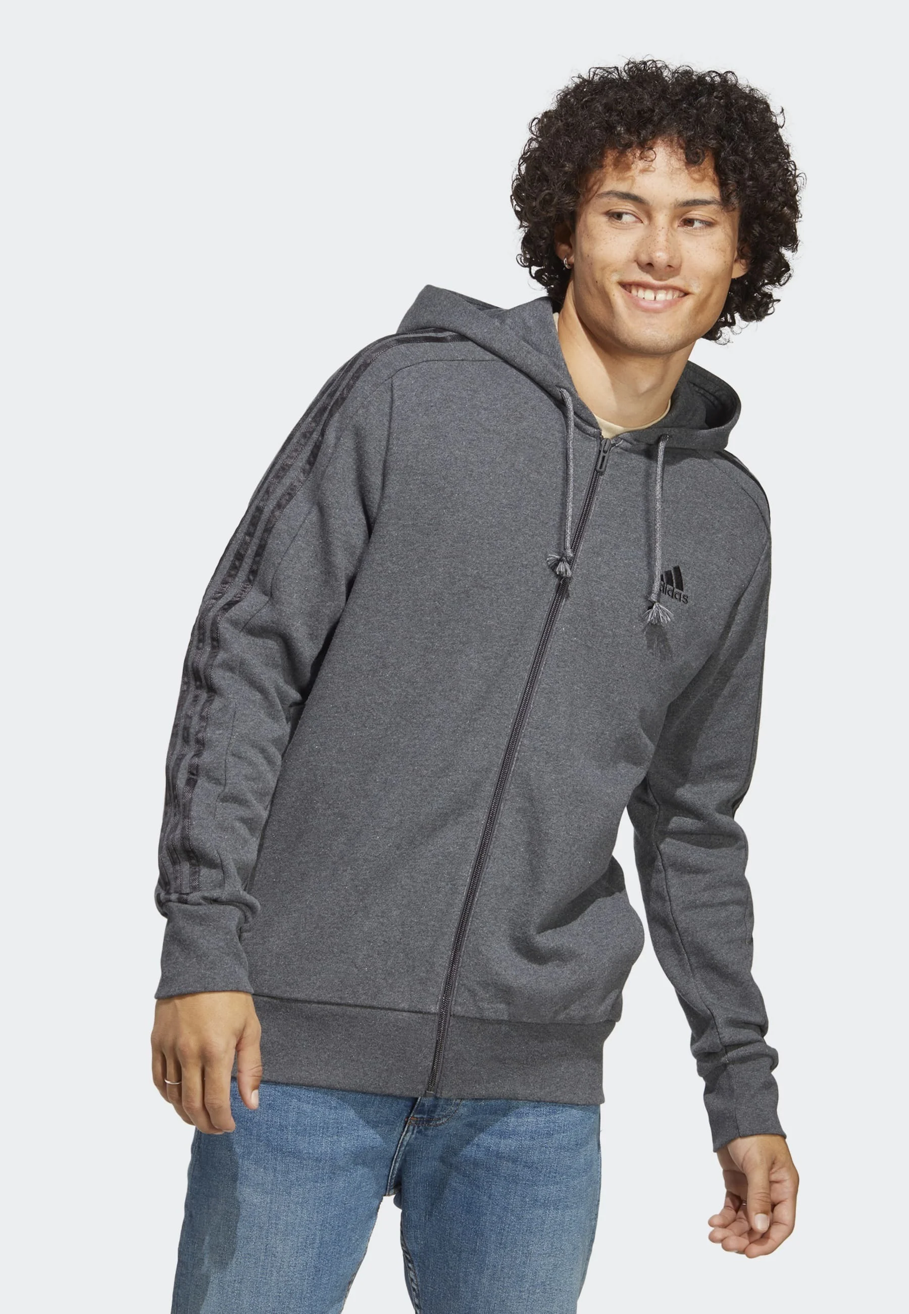 adidas Sportswear ESSENTIALS 3-STRIPES FULL-ZIP - Sudadera con cremallera