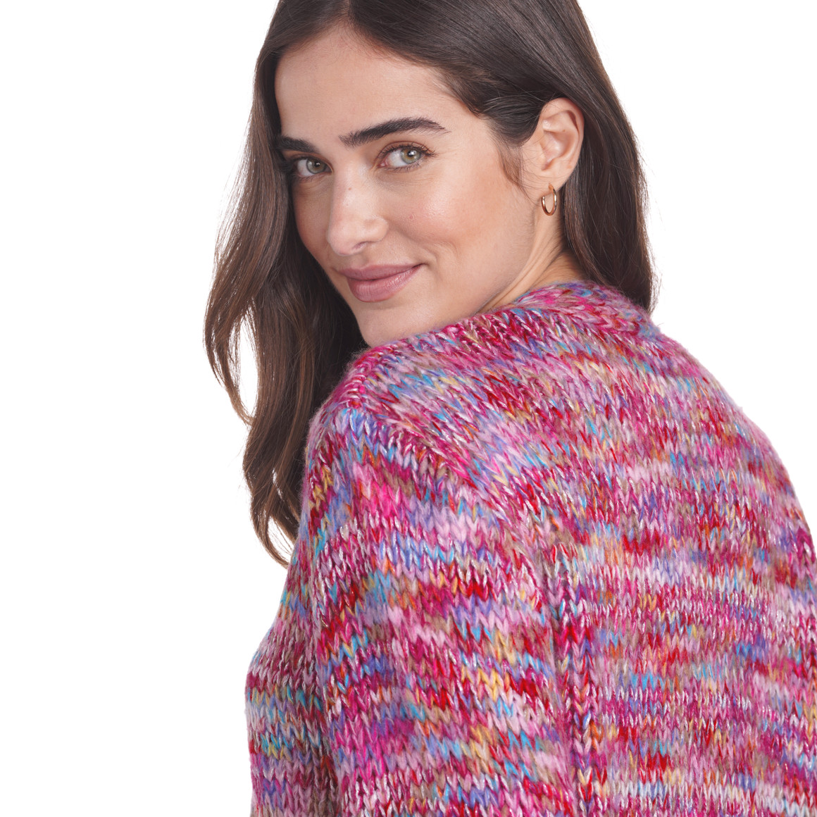 Damen Strickjacke mit Effektgarn