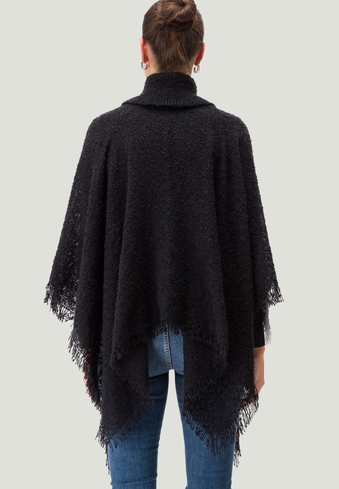Poncho mit Fransen