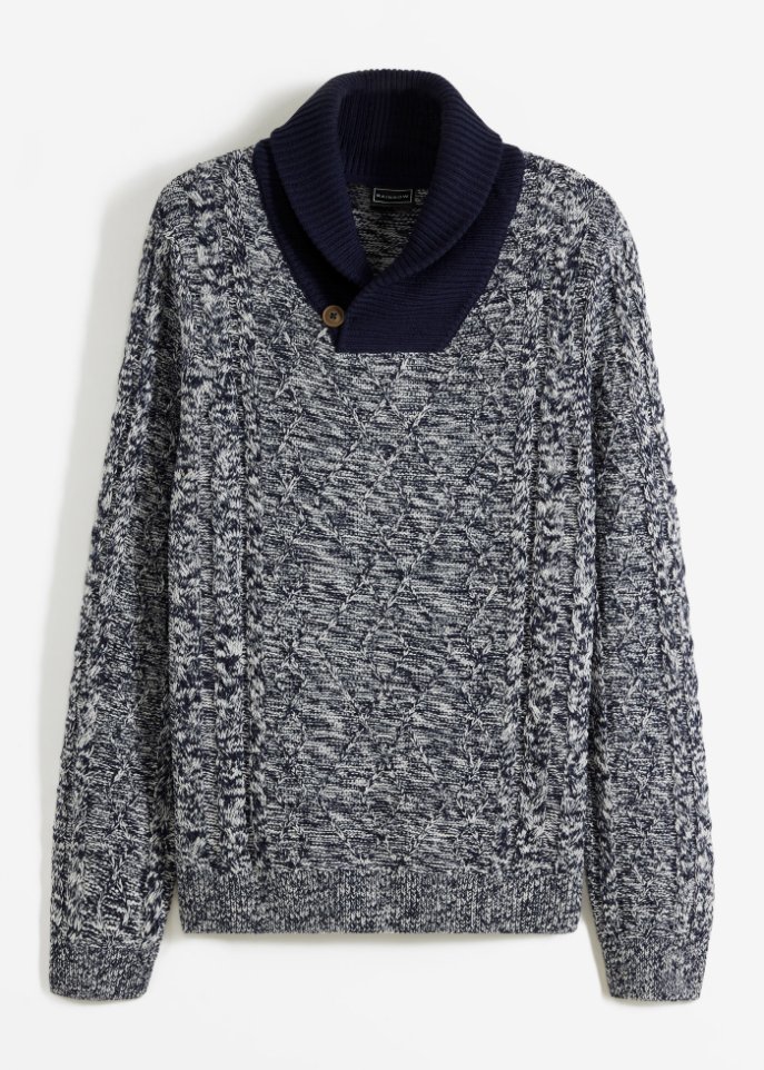 Pullover mit Schalkragen