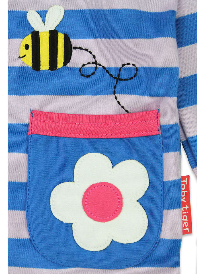 Toby Tiger Longsleeve in Blau/ Creme günstig kaufen