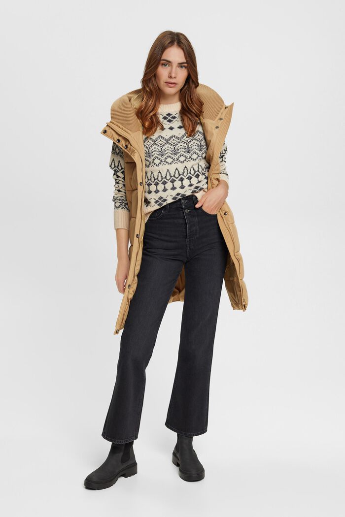Jacquard-Pullover mit Glitzereffekt