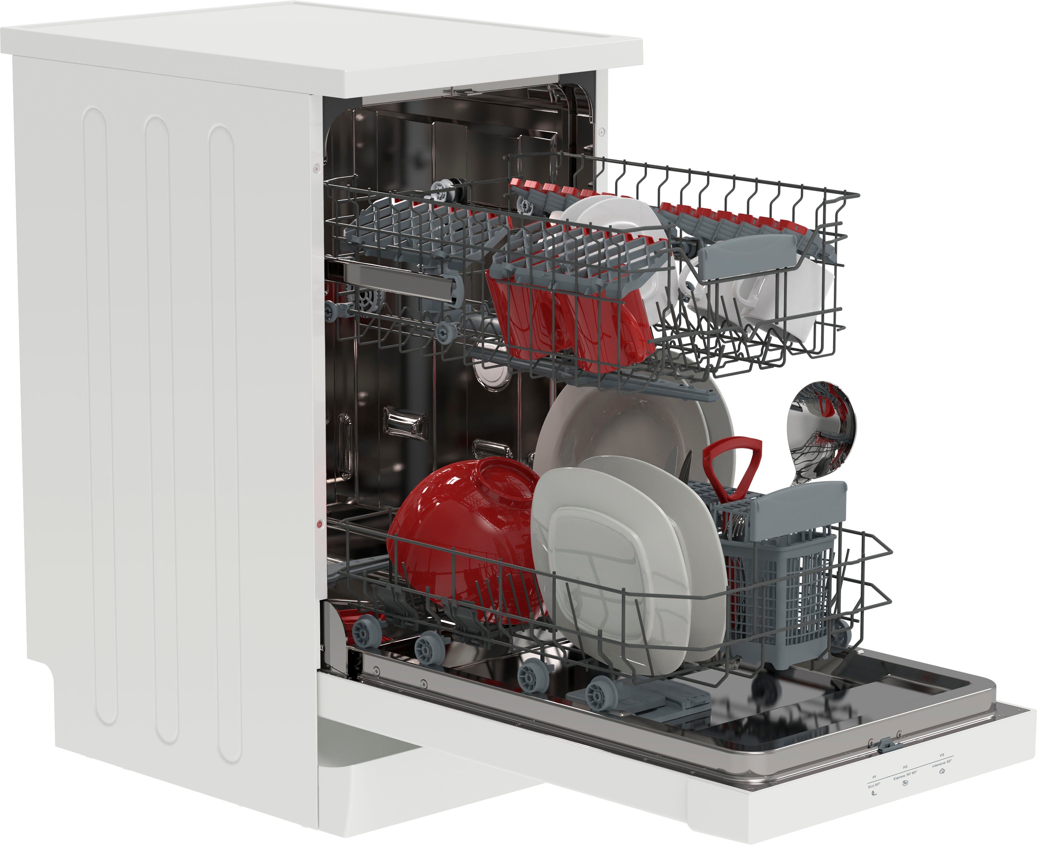 Sharp Standgeschirrspüler, QW-HS12F47EW-DE, 11 l, 10 Maßgedecke