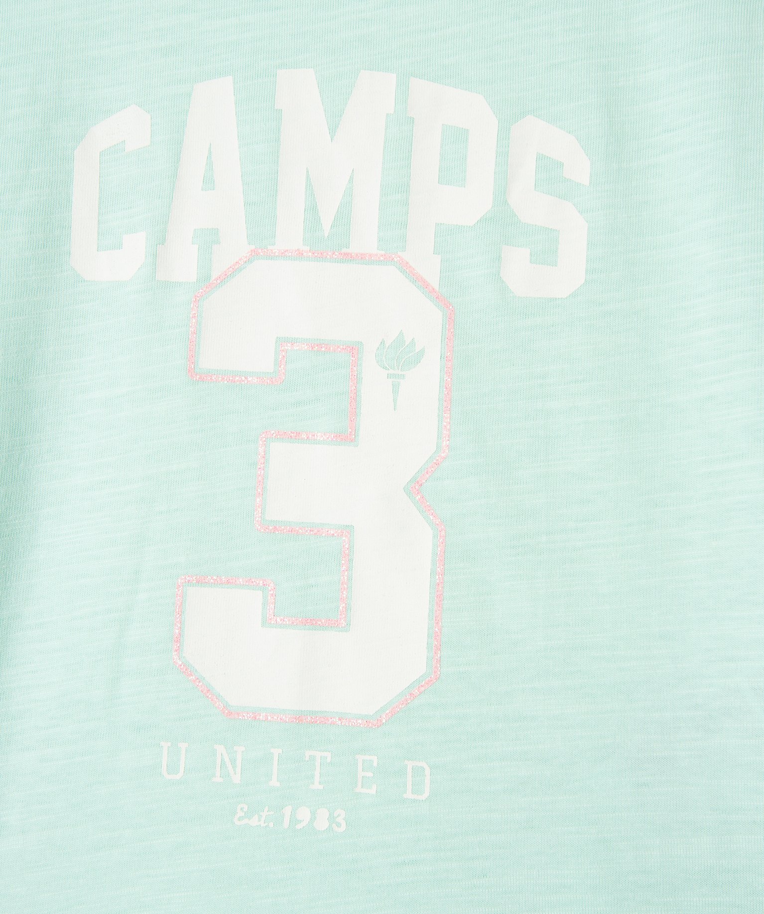 Tee-shirt fille à manches courtes avec revers cousus - Camp... vert | GEMO