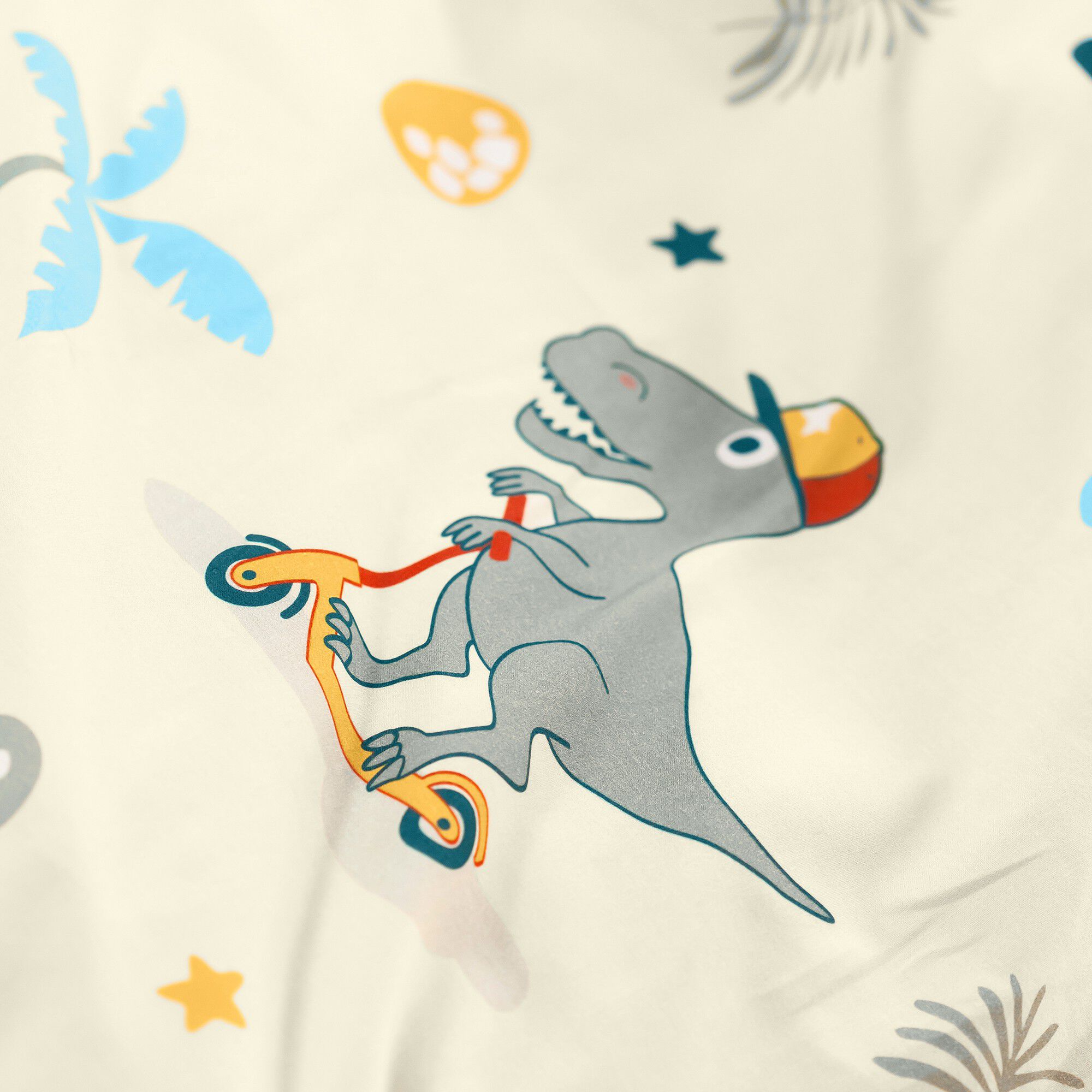 Linge de lit enfant à motifs skate Dinoroul 1 personne