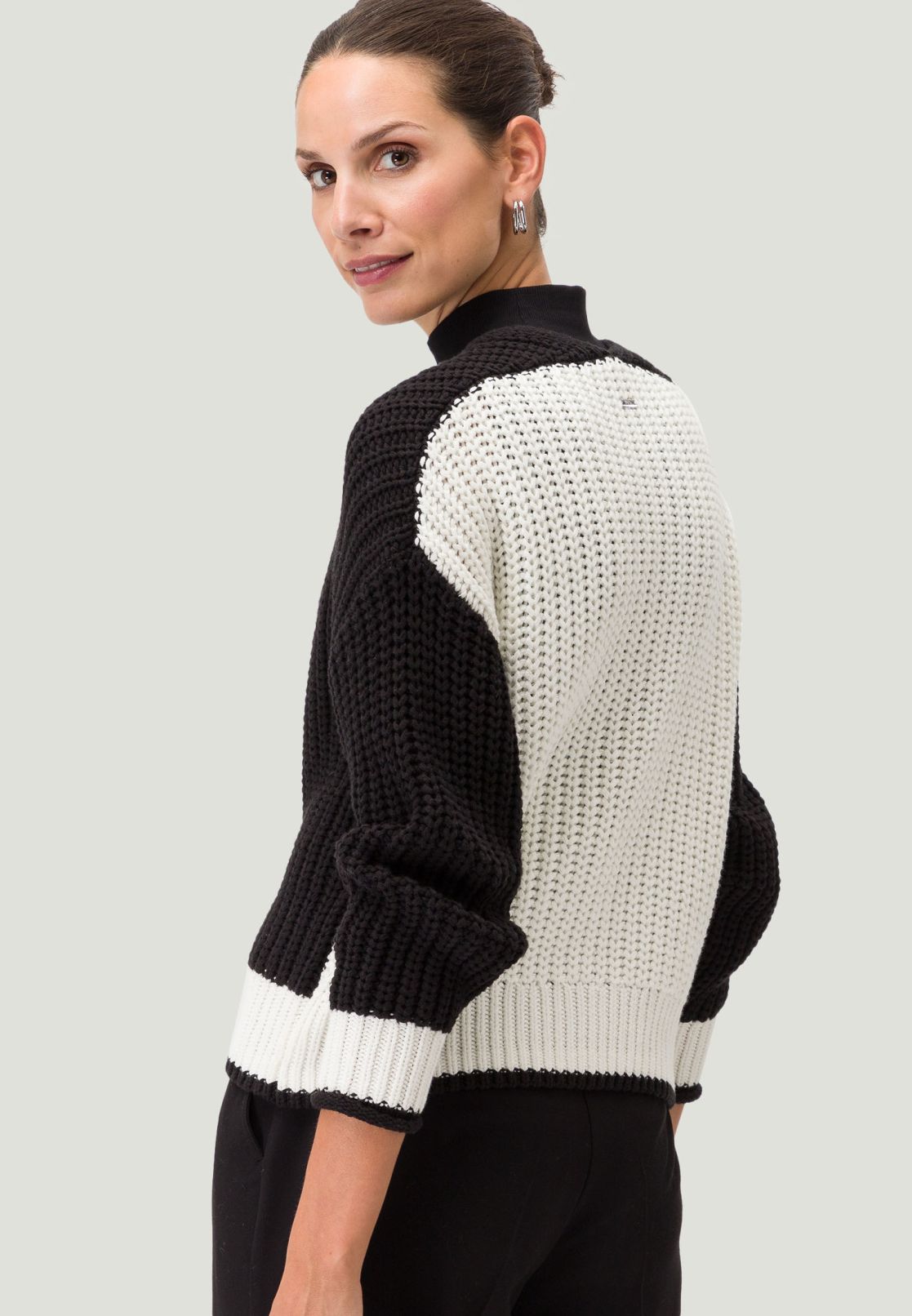 Strickjacke Grobstrick kurz