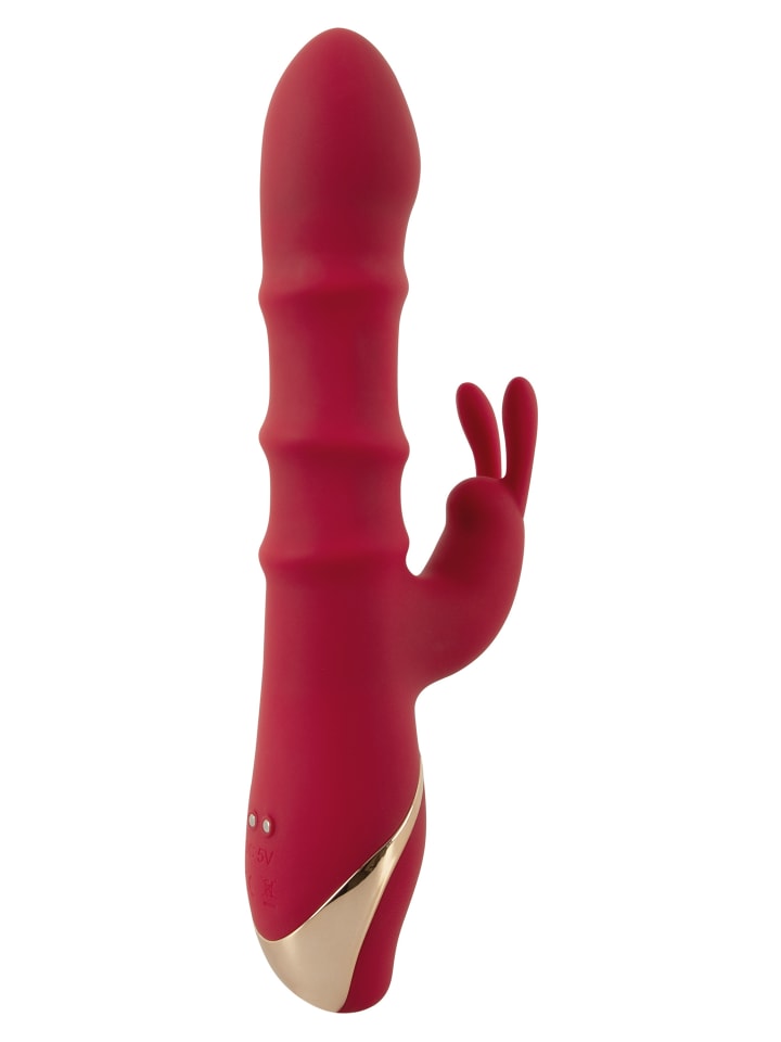 You2Toys Rabbitvibrator Rabbit Vibrator with 3 Moving Rings in rot günstig kaufen 23,5