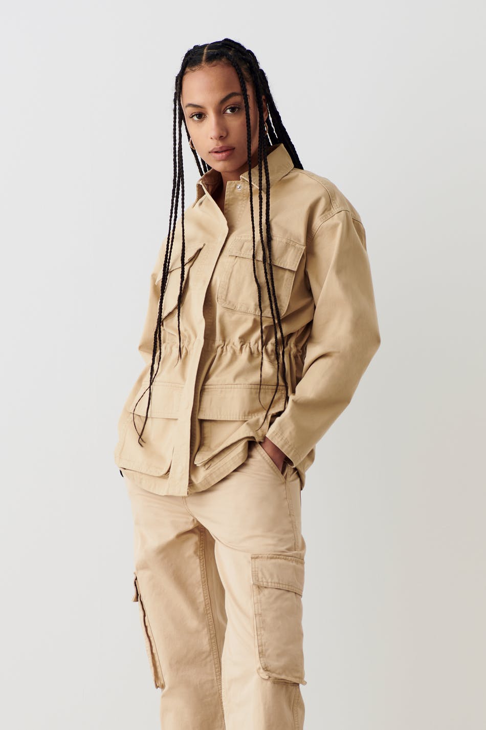 Cargo twill jacket